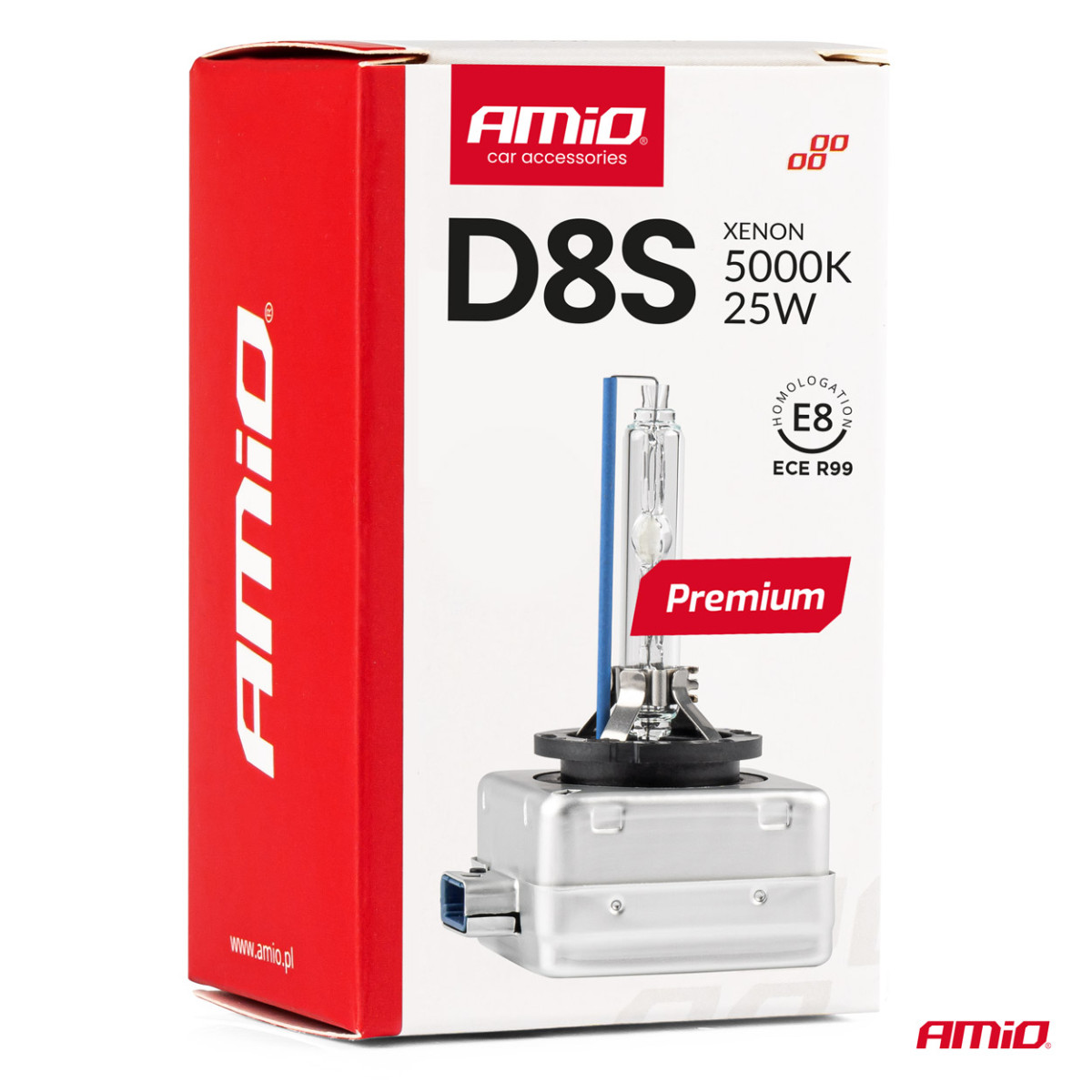 Ksenoonpirn D8S 5000K PREMIUM AMIO-02395