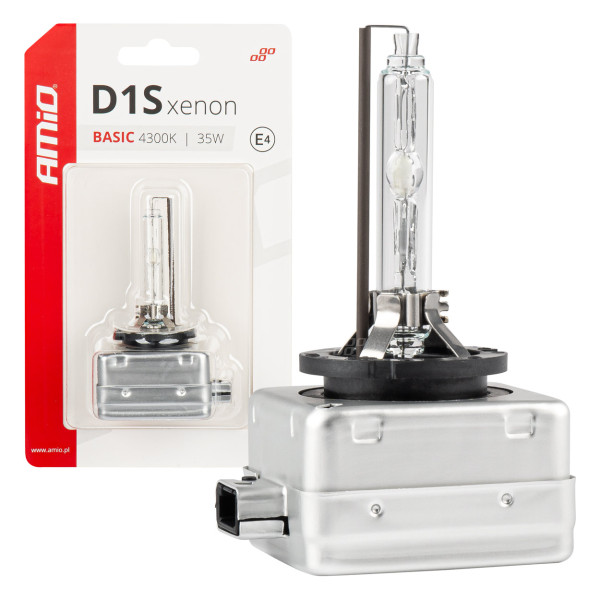 Ksenoonpirn D1S 35W 4300K AMiO BASIC blisterpakend AMIO-03863