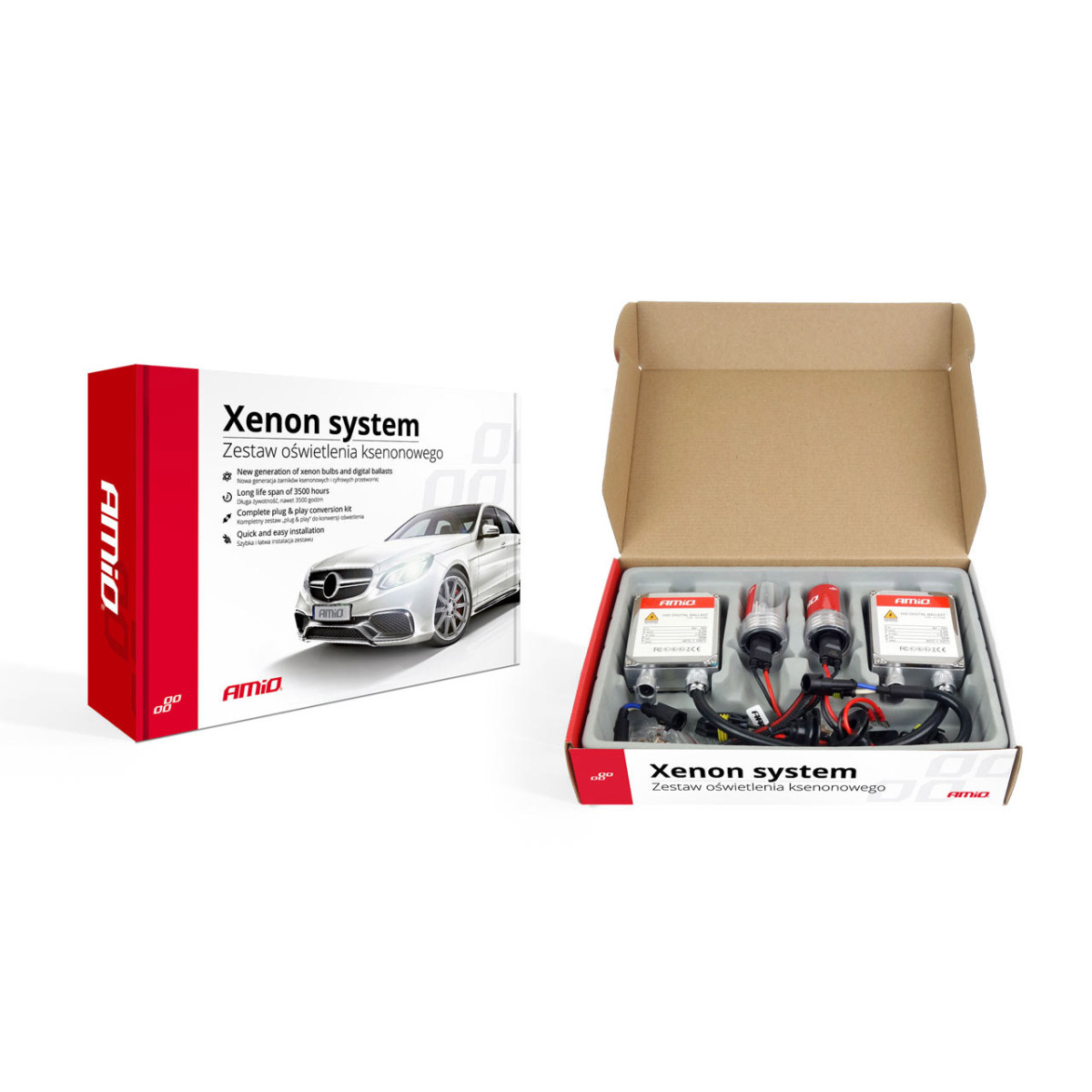 Ksenoontulede komplekt 1103 H8 H9 H11 6000K, AMIO-01848