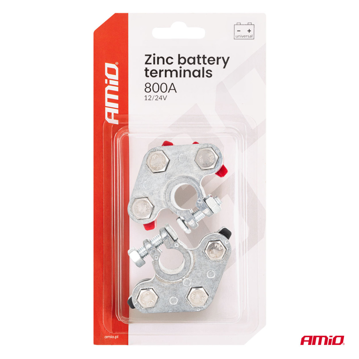 Aku klemmid 800 A, tsingitud, 2 tk. AMiO-04391