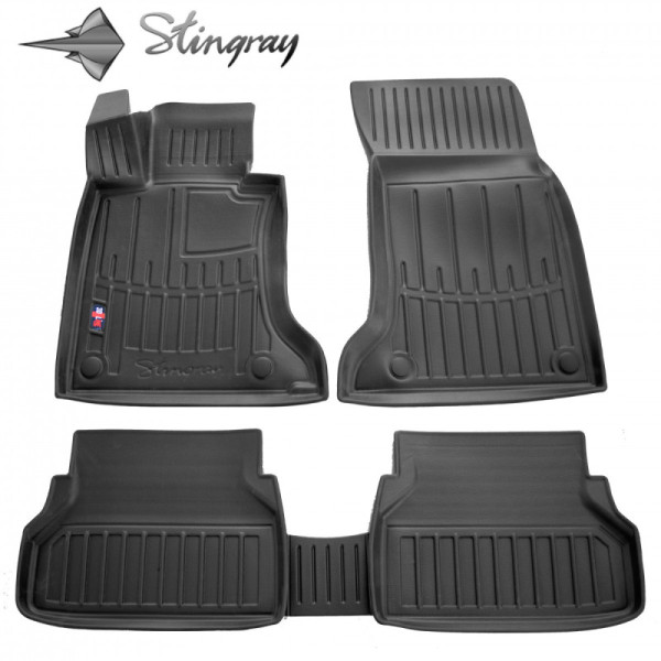 Kummist 3D jalamatid BMW 5 E60 2003–2010, 5 pc. / must / 5027115 / kõrgendatud servad