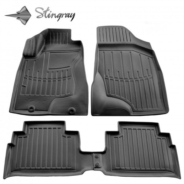 Kummist 3D jalamatid LEXUS RX 2003-2009a., 4 pc. / must / 5028114 / kõrgendatud servad