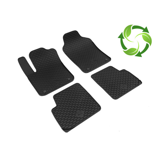 Kummist jalamatid Fiat 500 (2007-2015a.), (alates 2015a.), 4pc,