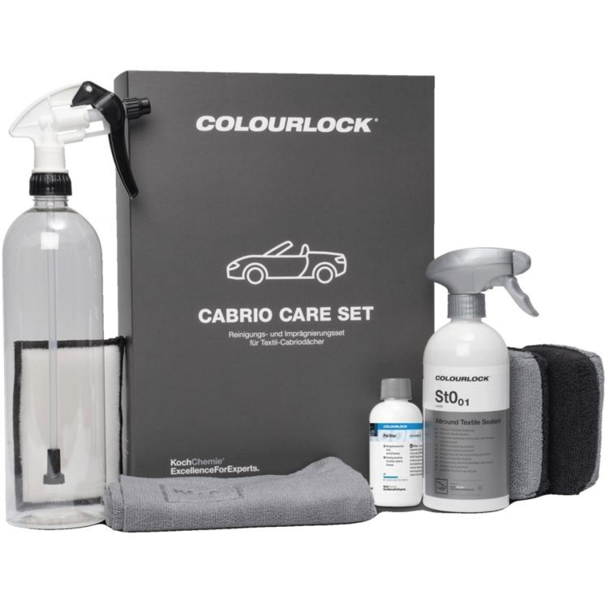 KOCH CHEMIE COLOURLOCK Cabrio Care Set, tekstiilist kabrioleti katuse hoolduskomplekt