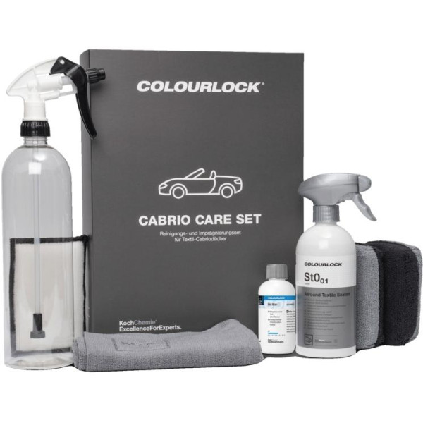 KOCH CHEMIE COLOURLOCK Cabrio Care Set, tekstiilist kabrioleti katuse hoolduskomplekt KOCH CHEMIE COLOURLOCK Cabrio Care Set, tekstiilist kabrioleti katuse hoolduskomplekt