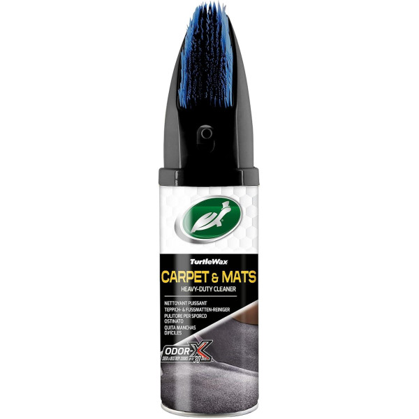 TURTLE WAX Power Out Carpets&Mats + Odor-X, lõhna blokeeriva tehnoloogiaga vaipade ja mattide puhastusvahend, 400 ml